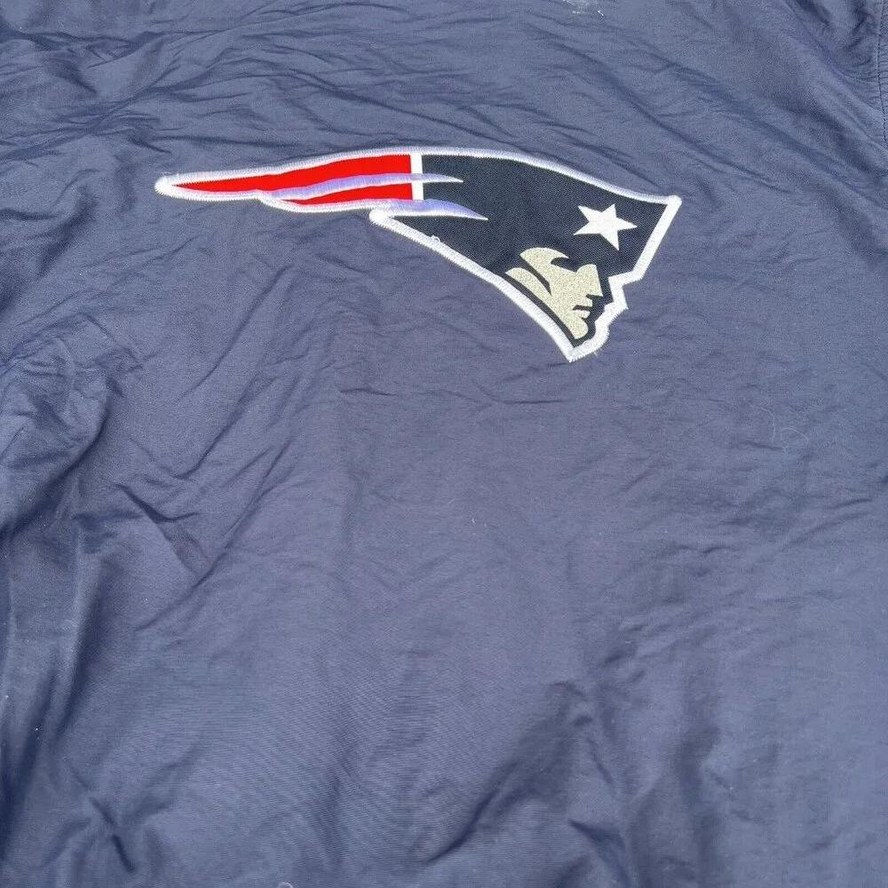 Vintage‎ Reebok Football Jacket NE Patriots NFL Zip Up Hooded Adult Size XL